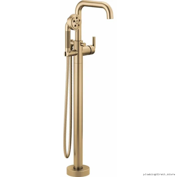 Single Handle Freestanding Tub Filler with Notch Lever - Luxe Gold Finish Brizo