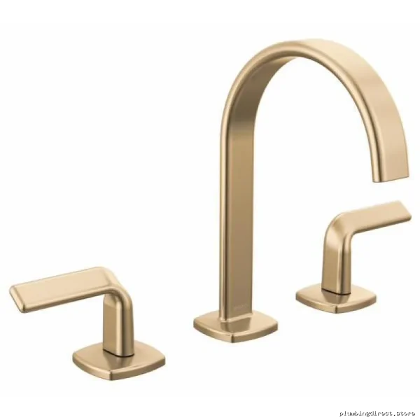 Single-Handle Widespread Bathroom Faucet Low Flow Luxury Gold Brizo