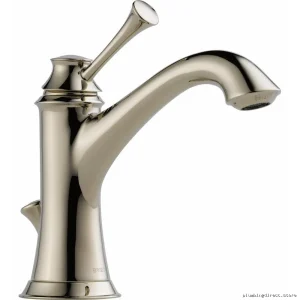 Brizo Single-Hole Bathroom Sink Faucet, 1.2 GPM Eco-Friendly Polished Nickel