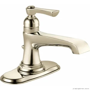 Brizo Polished Nickel Single Hole Bathroom Faucet 1.2 GPM Water-Saving