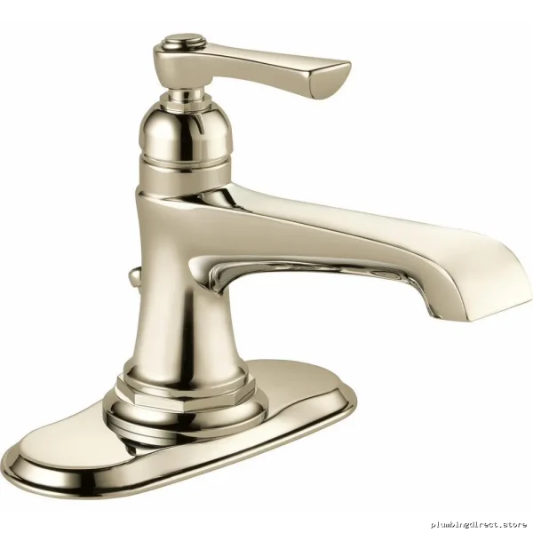 Brizo Polished Nickel Single Hole Bathroom Faucet 1.2 GPM Water-Saving