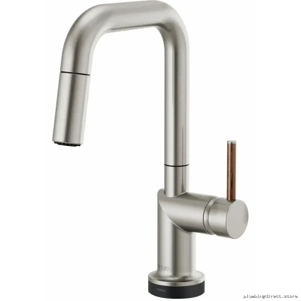 Brizo Smart Touch Kitchen Faucet with Pulldown Spray - Stainless Steel Square Design Handleless 64965LF-SSLHP