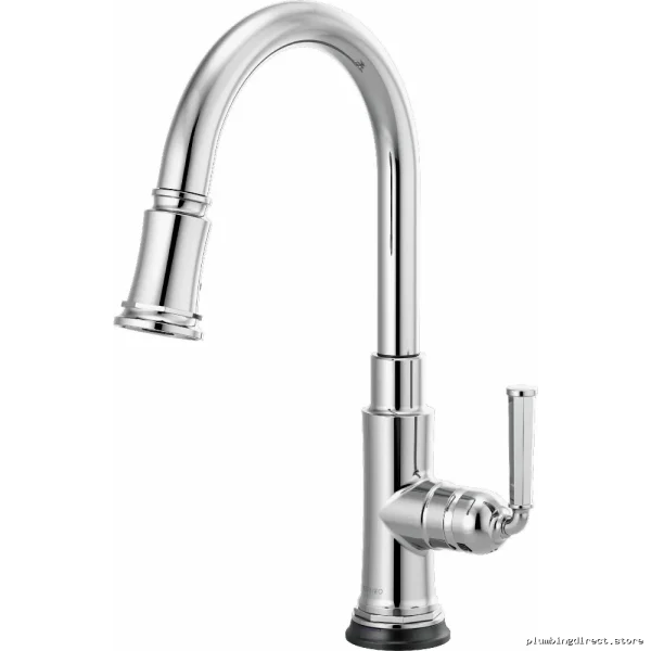 Brizo Chrome Rook SmartTouch Kitchen Faucet with Easy-Pull Spray 64074LF-PC