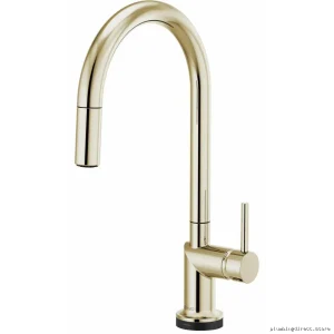 Brizo Polished Nickel SmartTouch Kitchen Faucet with Pull Down Sprayer