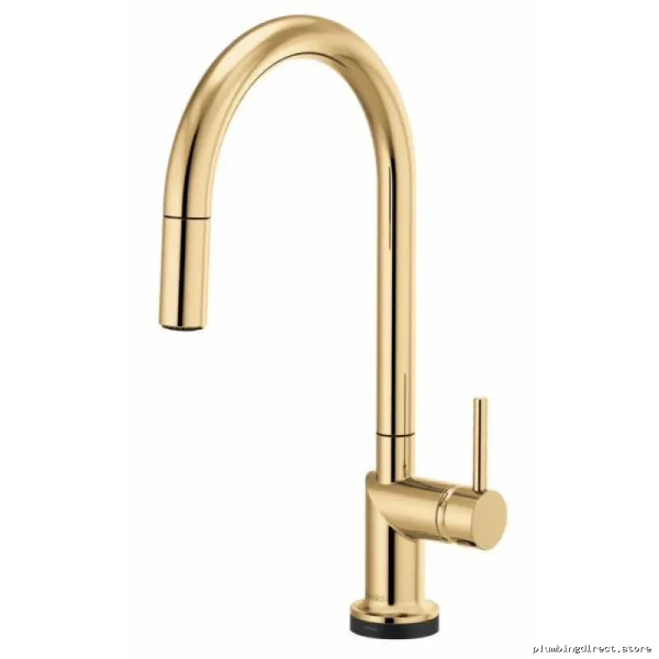 Brizo SmartTouch Kitchen Faucet with Pull-Down Spray & Arc Spout - Polished Gold