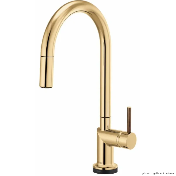 Brizo SmartTouch Kitchen Faucet with Pull-Down Spray & Arc Spout - Polished Gold - Image 2