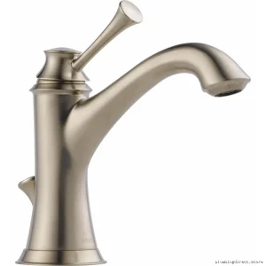 Brizo Smooth Brushed Nickel Single-Hole Bathroom Faucet with Fast Flow - Brizo Model