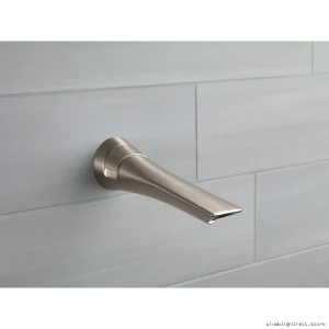 Sotria Luxe Nickel Tub Spout with Pull-Up Diverter - Brizo RP74644NK