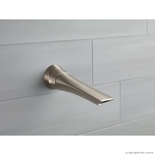 Sotria Luxe Nickel Tub Spout with Pull-Up Diverter - Brizo RP74644NK