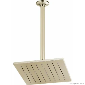 Brizo Square Rain Shower Head: Luxury Polished Nickel Raincan Design