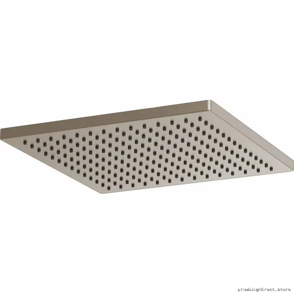 Brizo Brushed Nickel Square Raincan Shower Head 2.5 GPM Water Efficient - Image 2