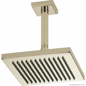 Square Rainfall Ceiling Shower Head with Polished Nickel Finish - Brizo