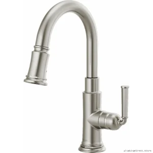 Brizo Stainless Steel Pull-Down Kitchen Faucet with Sprayer 63974LF-SS