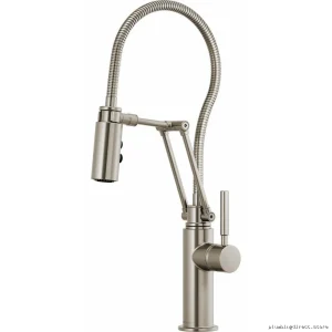 Brizo Stainless Steel Pull-Down Kitchen Faucet with Articulating Spray