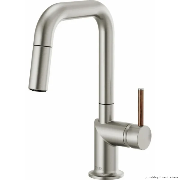 Brizo Stainless Steel Square Spout Pull-Down Kitchen Faucet No Handle