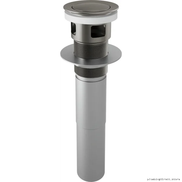 Brizo Luxe Steel Push Button Pop-Up Drain with Overflow