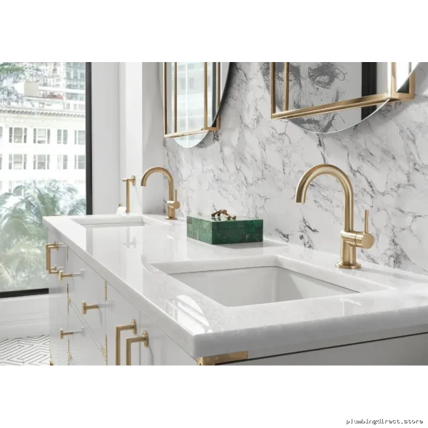Odin Luxe Gold Decorative Drawer Knob - 699275-GL Brizo Style - Image 2