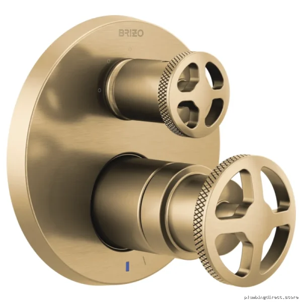 Brizo T75P535-GLLHP Pressure Balance Valve Trim with Integrated 3-Function Diverter & Handle-Free Design - Luxe Gold - Image 3