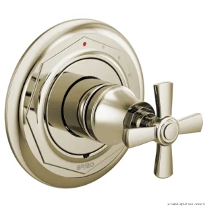 T-Trim Rook Modern Pressure Balanced Valve in Polished Nickel - Brizo Design
