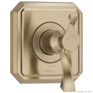 Brizo T60030-GL High-Performance Thermostatic Valve Trim - Luxe Gold Finish