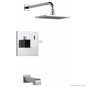 Brizo T60480 Thermostatic Tub/Shower Trim - 2.5GPM Matte Black Low Flow Finish