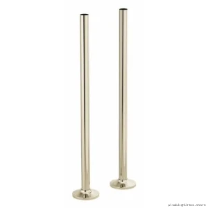 Brizo T71766-PN Polished Nickel Floor Mount Tub Filler with Durable Unions