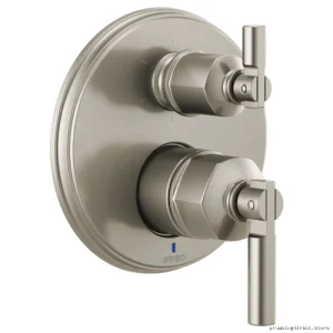 Invari Pressure Balance Valve Trim w/ 6-Func Integrated Diverter (Sleeker Design) | Luxe Nickel T75P676-NKLHP Brizo