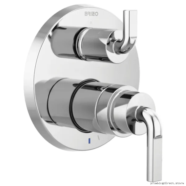 Brizo T75P535-PCLHP Chrome Pressure Balance Valve Trim with 3-Function Diverter & Handle-Free Design