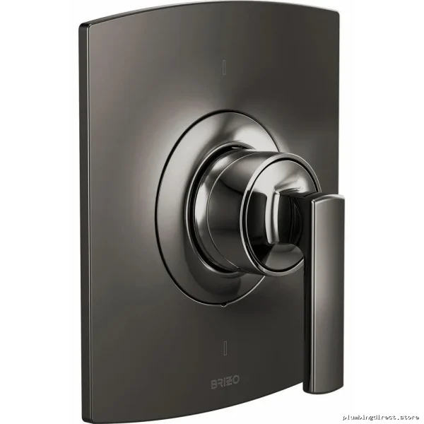 Brizo Thermostatic Valve Trim | Kintsu Sensori Collection | Black Onyx Lever Handle Set HL6606-BNX - Image 2