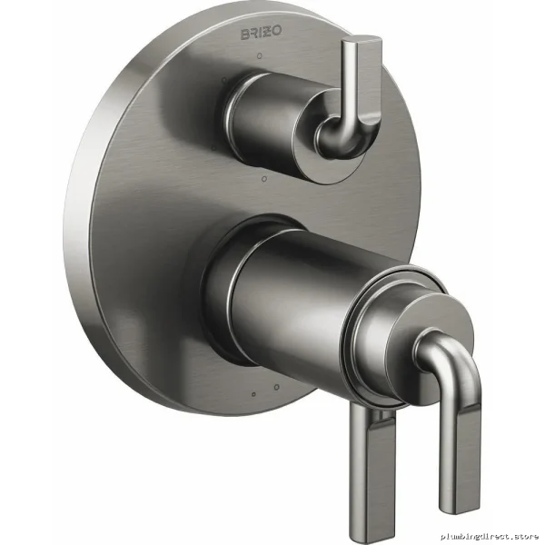 Brizo Thermostatic Shower Valve Kit with Diverter - Luxe Steel HL7539-SL