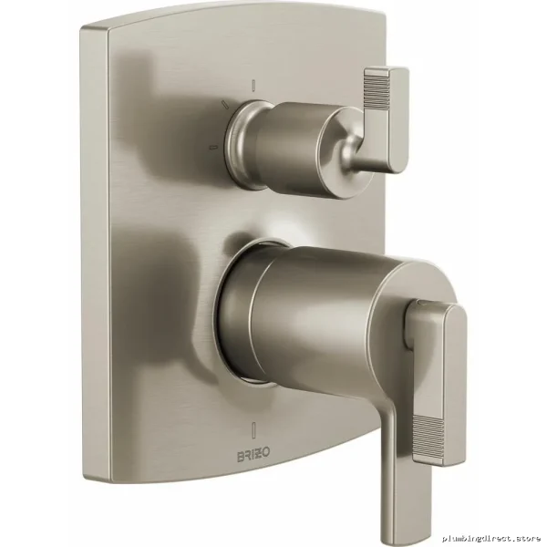 Brizo Kintsu Nickel Thermostatic Valve with Diverter HL7506-NK