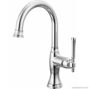 Brizo Tulham Bar & Prep Faucet with Chrome Finish - 61058LF-PC