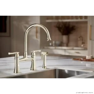 Tulham Bridge Polished Nickel Side Spray Faucet - 62558LF-PN Brizo