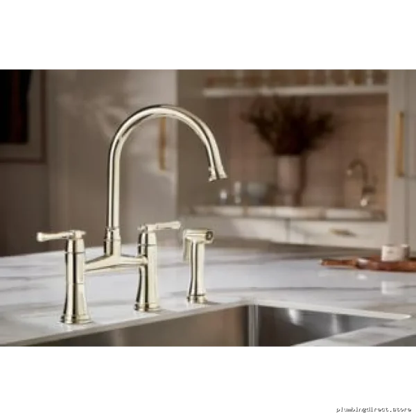Tulham Bridge Polished Nickel Side Spray Faucet - 62558LF-PN Brizo