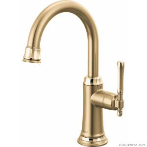 Brizo Tulham Gold Beverage Faucet - Luxe & Polished Finish 61358LF-C-GLPG