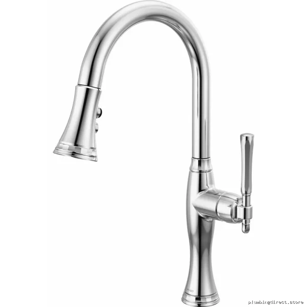 Brizo Tulham Chrome Pulldown Sprayer | Modern Kitchen Faucet #63058