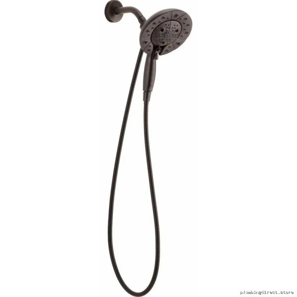 Brizo Venetian Bronze H2OKinetic 2-in-1 Hand Shower - Hydrating Round Transitional Design - Image 2
