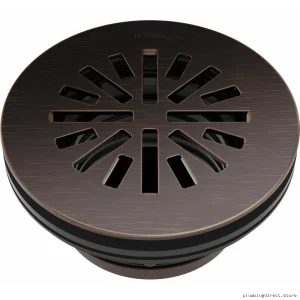 Brizo Venetian Bronze Round Shower Drain 4 Inch Prefabricated BT051414-RB