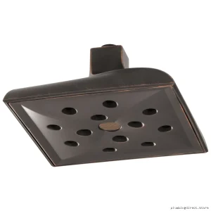 Brizo Venetian Bronze Raincan Ceiling Shower Head with H2Okinetic Tech