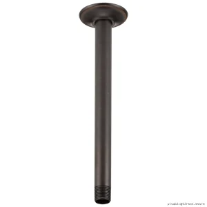 Brizo Venetian Bronze Ceiling Mount Shower Arm & Flange for Master Bathrooms | RP48986RB