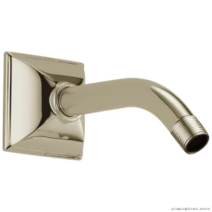 Brizo Vesi 7 Polished Nickel Luxury Shower Arm & Flange