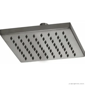Brizo Vettis Square Raincan Ceiling-Mounted Shower Head - Luxe Steel Finish