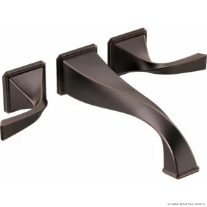 Brizo Virage 2-Handle Wall Mount Tub Filler Trim – Venetian Bronze Finish