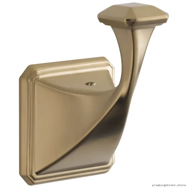 Brizo Virage Luxe Gold Robe Hook - Single, Elegant Bathroom Hardware 693530-GL