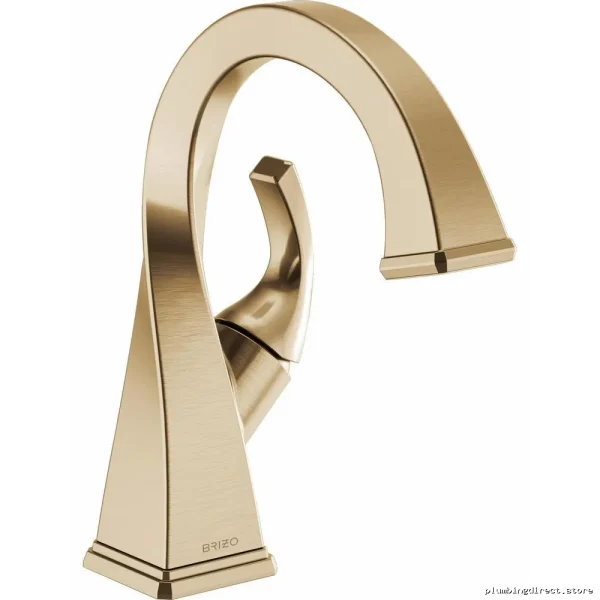 Brizo Virage Modern Single-Hole Eco-Friendly Water-Saving Luxury Gold Bath Tap