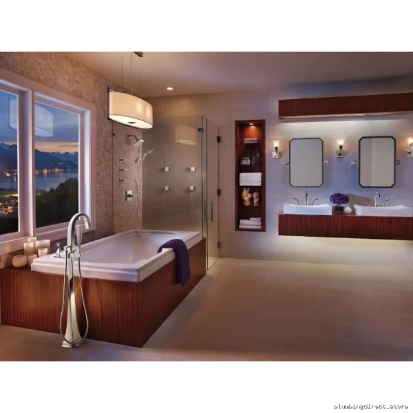 Brizo RP62603PN Virage Modern Wall-Mounted Shower Arm in Polished Nickel