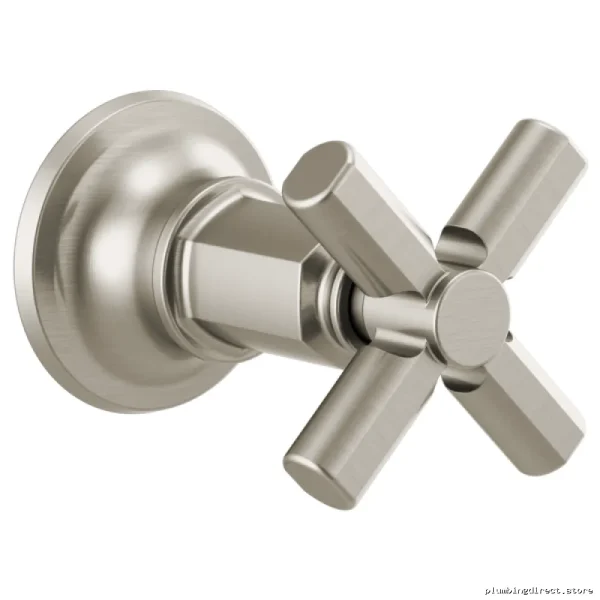 Brizo Volume Control Trim with Cross Handle Design - Luxe Nickel Finish T66678-NK