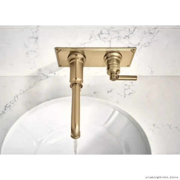 Wall Mount Bathroom Faucet Escutcheon Plate Luxe Steel for Brizo Faucets