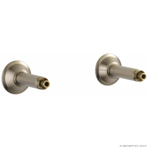 Brizo Wall-Mount Tub Filler Union Kit in Luxe Gold Finish - RP73764BN