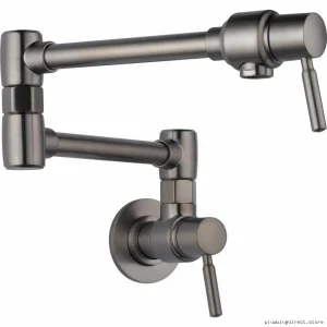 Brizo Euro Wall-Mounted Pot Filler in Luxe Steel Finish 62820LF-SL